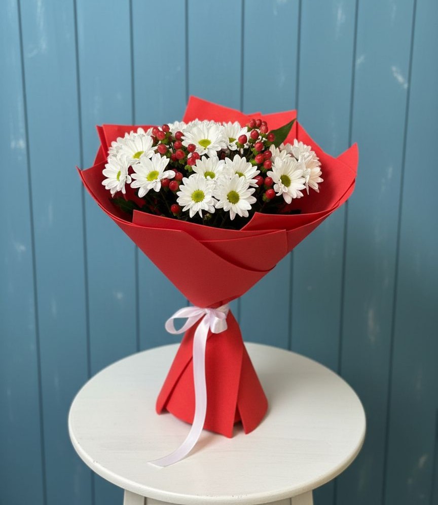 Букет цветов из: Хризантемы в Ленинск-Кузнецком