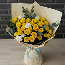 Букет цветов из:  Розы #REPLACE_PRED# Ленинск-Кузнецком