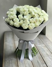 Букет 35 Белых роз в Ленинск-Кузнецком