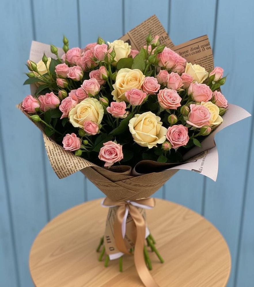 Букет цветов из: Розы в Ленинск-Кузнецком