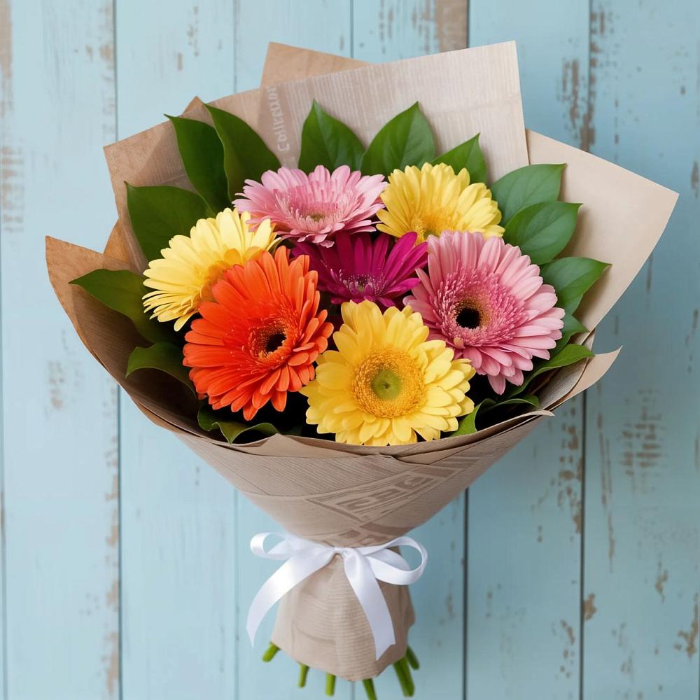 Букет цветов из: Герберы в Ленинск-Кузнецком