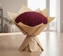 Букет 101 Красная роза в Ленинск-Кузнецком
