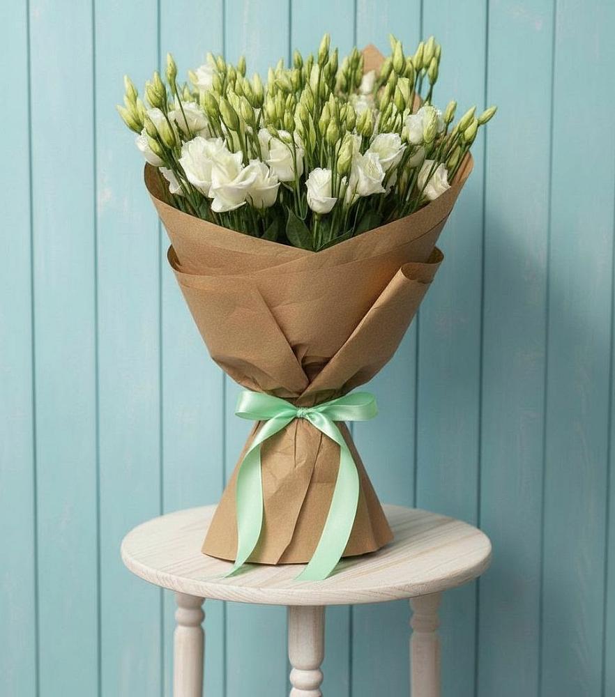 Букет цветов из: Лизиантусы в Ленинск-Кузнецком