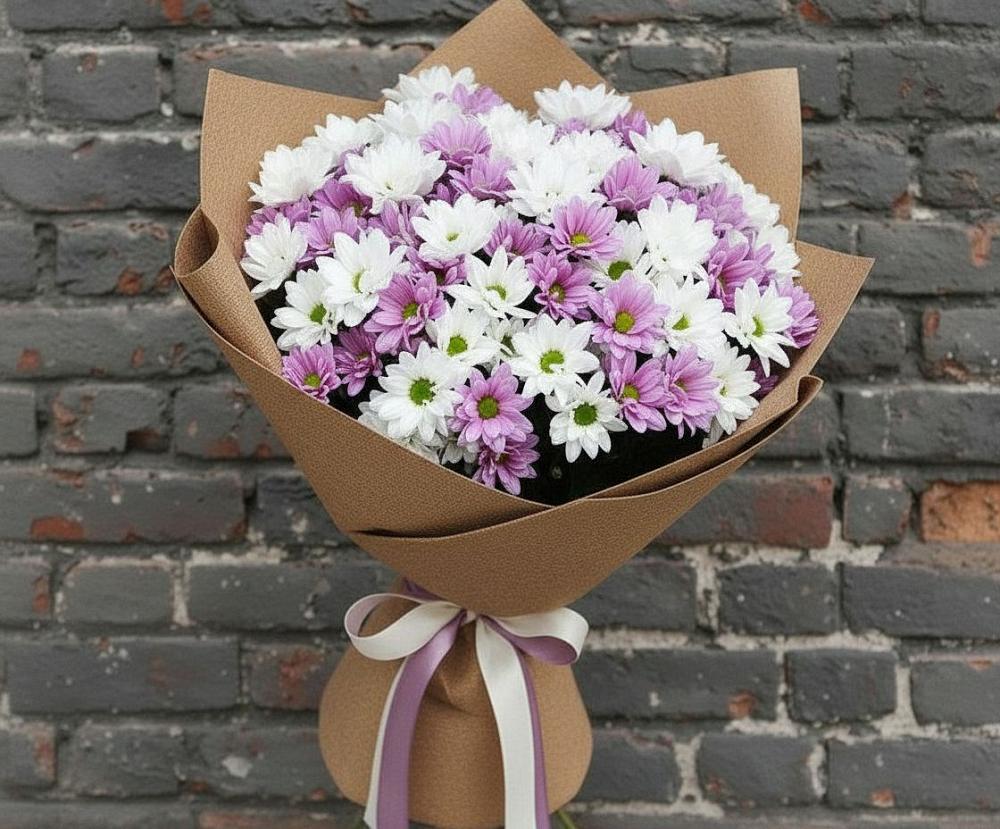 Букет цветов из: Хризантемы в Ленинск-Кузнецком