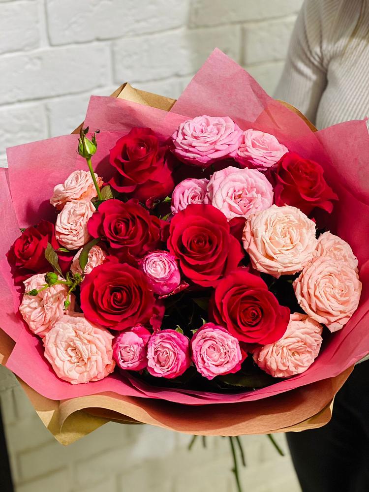 Букет цветов из: Розы в Ленинск-Кузнецком