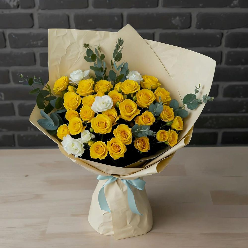 Букет цветов из: Розы в Ленинск-Кузнецком