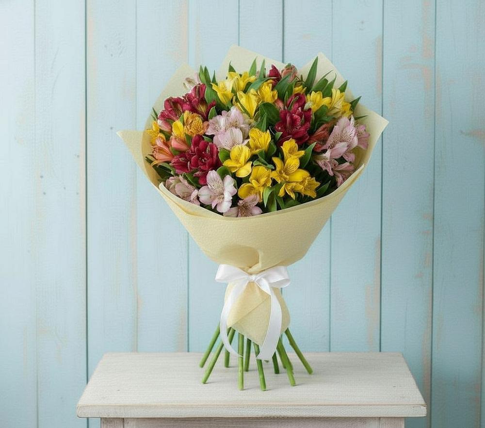 Букет цветов из: Альстромерии в Ленинск-Кузнецком