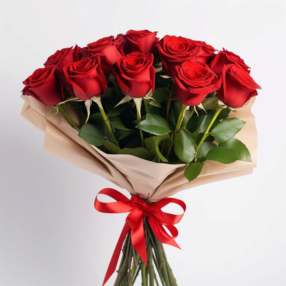 Букет 11 Красных роз Эдлесс Лав в Ленинск-Кузнецком