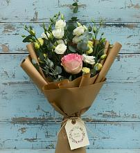 Букет цветов из:  Розы и Лизиантусы #REPLACE_PRED# Ленинск-Кузнецком